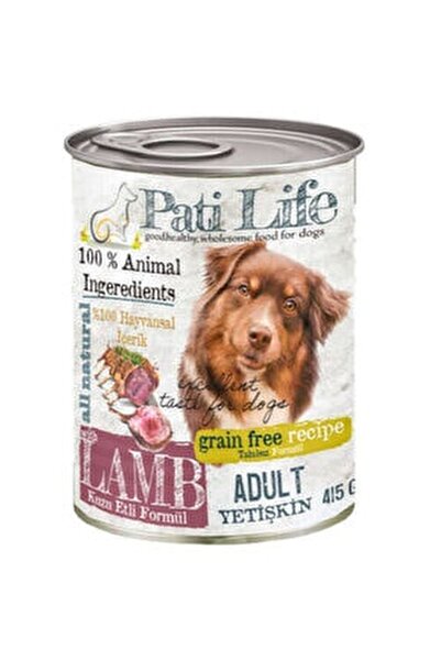 Pati Life 24 Lu Patilife 415 Gr Yetiskin Kuzu Etli Mama 24 Adet Yas Konserve Kopek Mamasi Fiyati Yorumlari Trendyol
