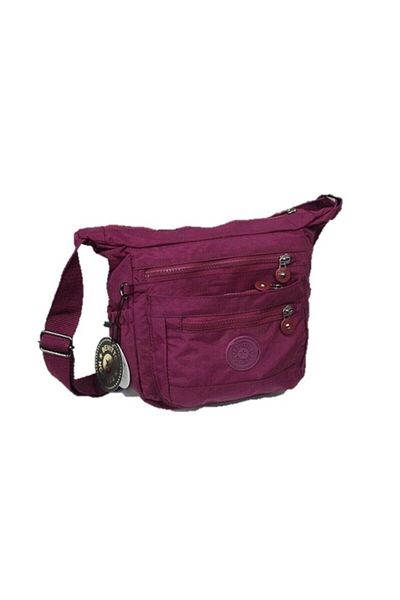 Bevitton Geantă de umăr Crinkle Fabric B3100burgundy