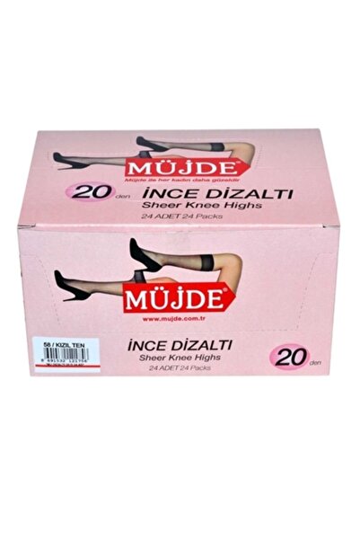 Müjde 6-Piece Thin Matte 20 Denier Knee Socks Set