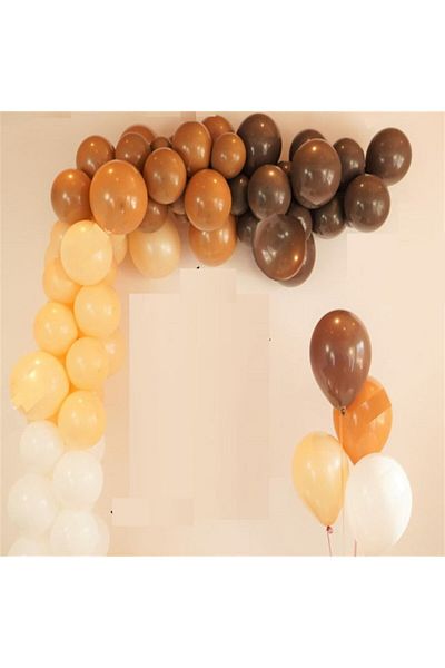 KBK MARKET Brown Balloon Chain Set