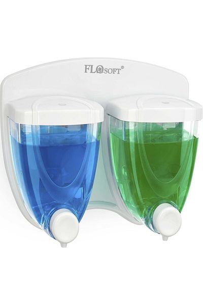 5DM Twin Liquid Soap Dispenser Plastic 350+350 ml