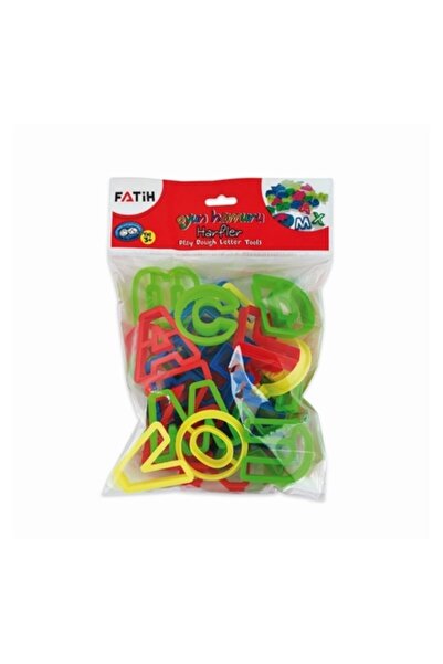 Play Doh Play Dough 4 Pieces 448 Grams X 2 Packs + Fatih 36 Pieces Letters and Numbers Mold Set