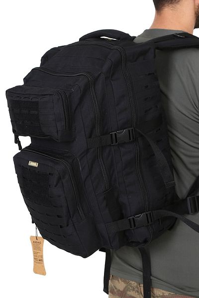 Silyon Askeri Giyim Tactical Outdoor 55 Liter Military Type Bag Black Color