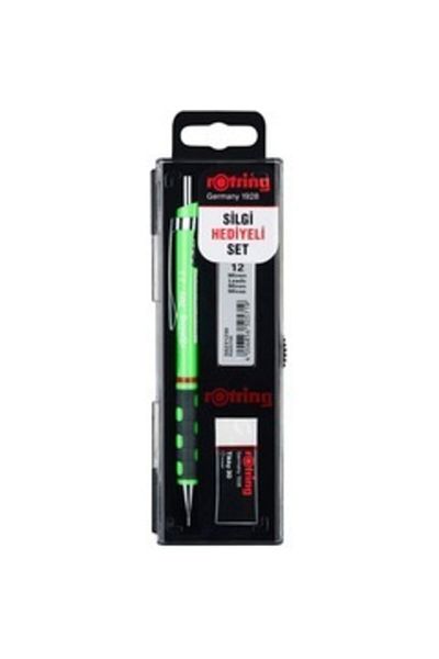 Rotring Rotrıng Tıkky 0.5 Mm Neon Green School Mechanical Pencil Set
