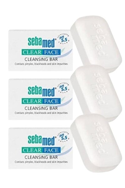Sebamed Clear Face Sivilce Ve Akne Karşıtı Yüz Temizleyici Kompakt 100 Gr 3 Adet