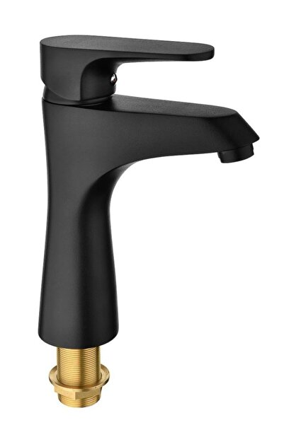 Vilas Fırtına New Premium Siyah Uzun Lavabo Batarya