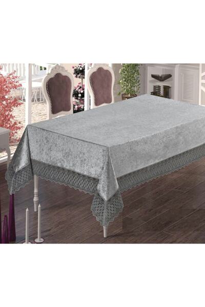 çağ tekstil Nazende Model Velvet Edge Laced Vip Quality Tablecloth