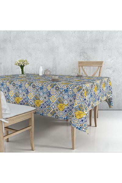 Pilloveland Față de masă Maiolica Motivata 140*180 Cm Impletitura In piele întoarsă