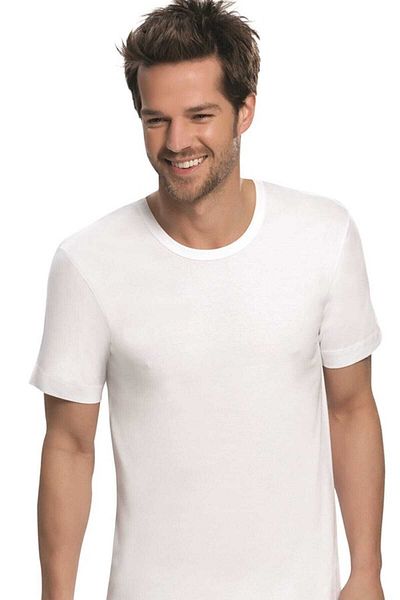 NBB Men's White Crew Neck Undershirt Athlete 704