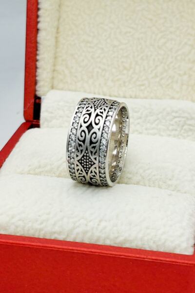 Silver Self Gümüş Alyans Kilim