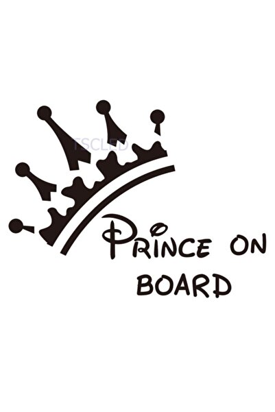 TSC ملصق لاصق لطيف على شكل أمير في السيارة