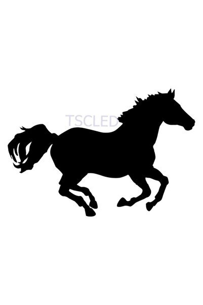 TSC Running Horse Sticker Car Paste