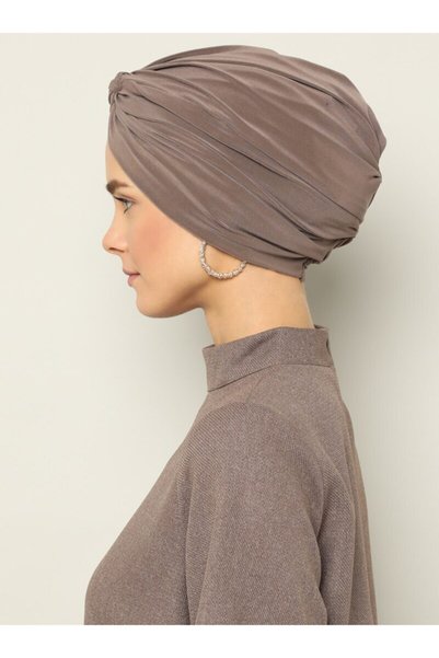 Mervin Şal Dolama Bone - culoare gri-maroniu - 56 -