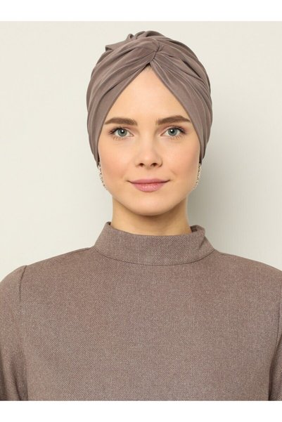 Mervin Şal Dolama Bone - culoare gri-maroniu - 56 -