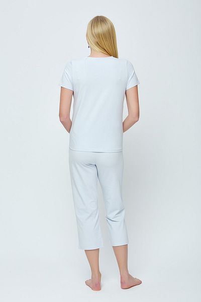 Motherway Set pijama pentru femei gravide albastru care alapteaza