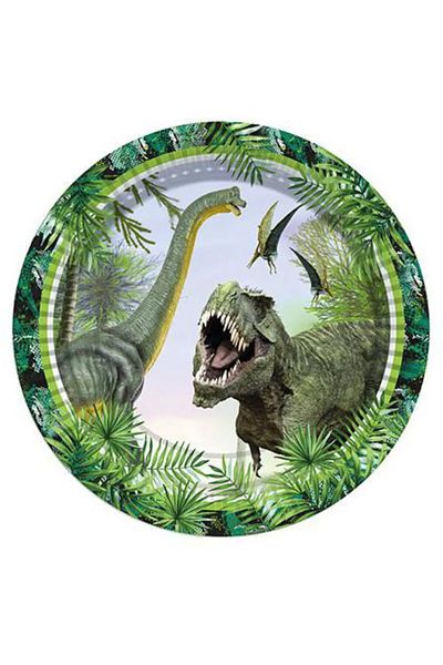 Hayaller Dükkanı 23cm Jurassic Party Plate - Pack of 8