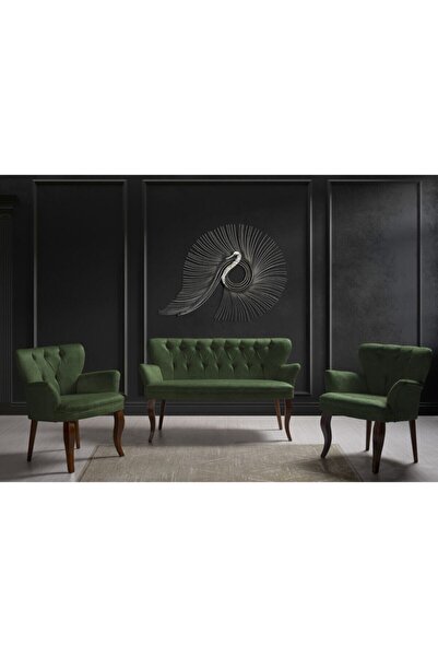 Kaseria Kurumsal Yeşil Kollu Çay Seti Koltuk Takımı Ksry120