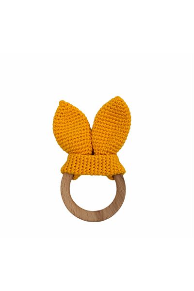 Özene Bezene Amigurumi Organic Teether Mustard