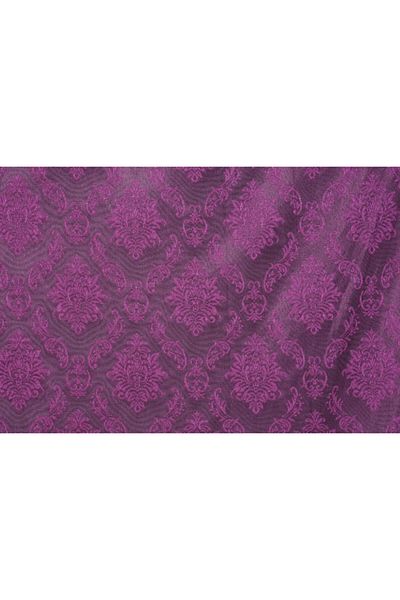 AKÇA TEKSTİL Damaks Purple Color Single Wing Ready-made Planted Pleated Background Curtain 75*260 Cm