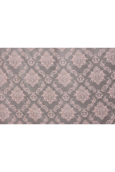 AKÇA TEKSTİL Damaks Powder Color Single Wing Ready Planted Pleated Background Curtain 75*260 Cm