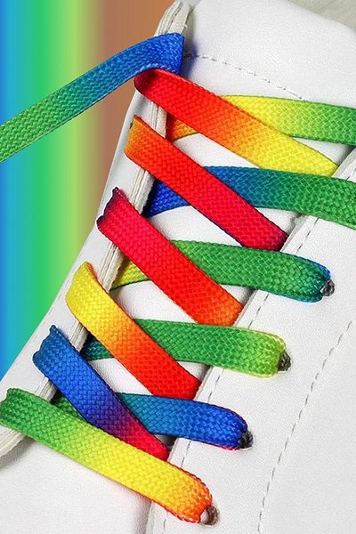 KDOT Pair of Mujigae Rainbow Laces 120 cm