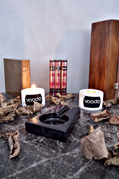 Voodo Concept Alexander Pure Black Marble Cigar Ashtray