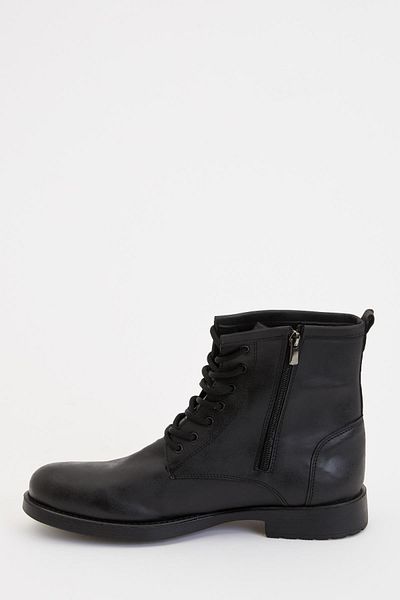 DeFacto Faux Leather Lace Up Boots