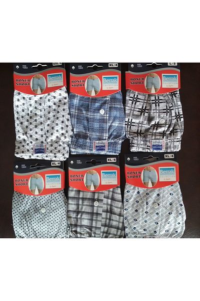 Berrak Εσώρουχα 4 Pack 1053 Combed Cotton Boxer Mnt