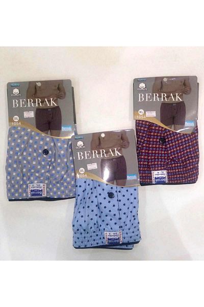Berrak 4 Pack 1054 Printed Boxer Mnt Εσώρουχα