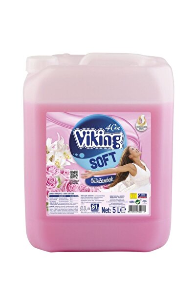 Viking Çamaşır Yumuşatıcı Gül&zambak 5 Lt X 4 Adet