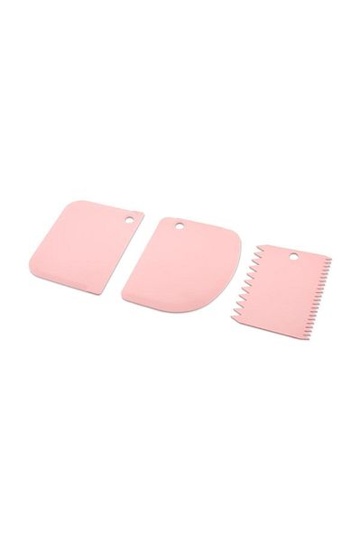 Bayev Pd-3204 3-Piece Dough Cutter-Scraper-Shaper - Pink