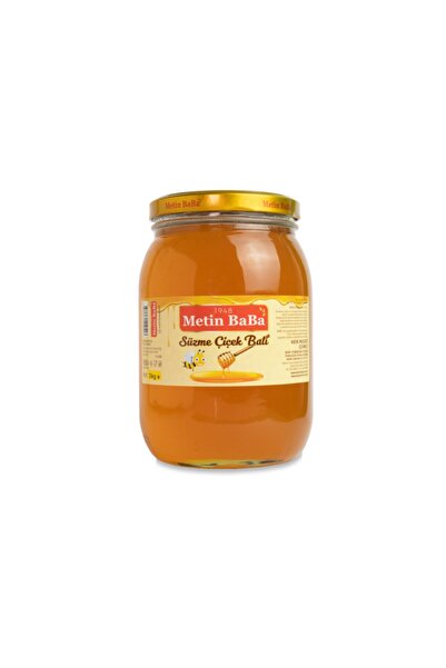 Metin Baba 1948 - %100 Doğal Süzme Çiçek Balı, 2000 Gr., Cam Kavanoz
