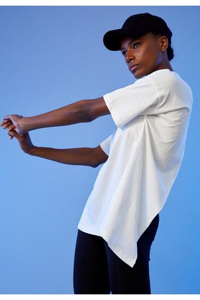 DeFacto Relax Fit Slit Detailed Sports 100% Cotton T-Shirt