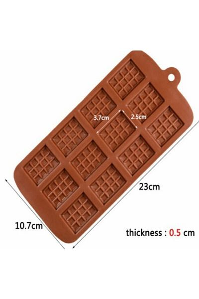TT Tahtakale Toptancıları Mini 12-Piece Silicone Chocolate Table - Bt1208