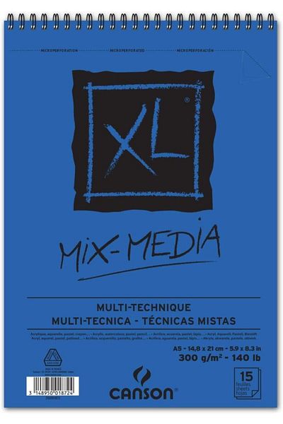 Canson Multi-Purpose Block Spp Canxl Mix Media 15 Syf A5 300 Gr