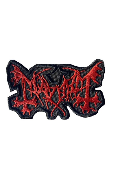 StüdyoÜmitTişört M-010k نموذج Mayhem الأحمر شعار الحجاب تزوير الجينز التصحيح ...