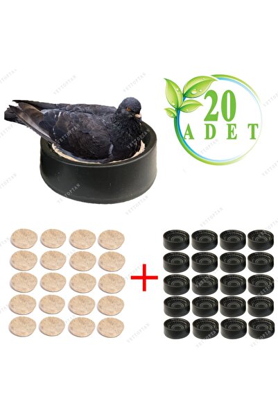 Genel Markalar Folluk 20 Adet 20 Adet Keçe Güvercin Delikli Oval Güvercin Fol...