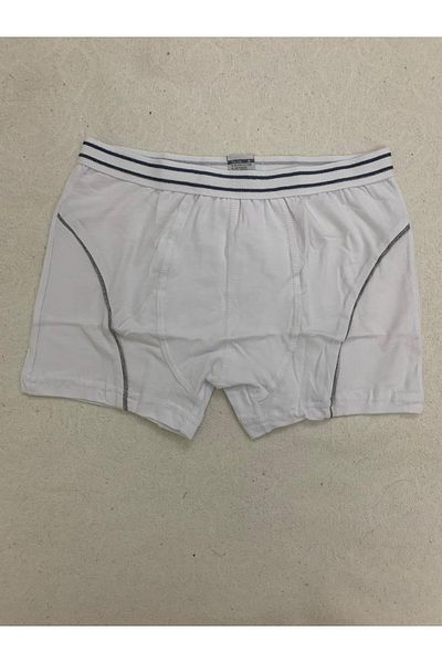 Tutku Boy's White Lycra Elastan Boxer Σετ 4 τεμαχίων