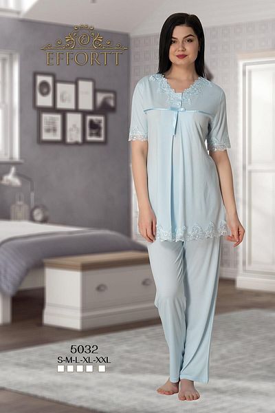 Effortt Costum de pijama de maternitate cu maneca scurta: Effort 5032