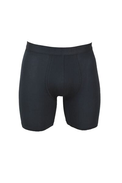 Malabadi Boxeri lungi din lycra modal negru pentru bărbați 019