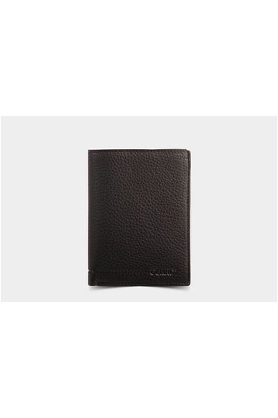 GUARD Multi-Compartment Black Leather Men's Wallet