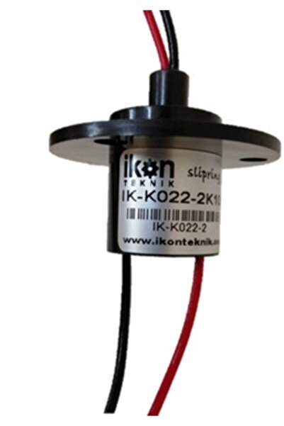 İKON TEKNİK IK-K022-2K10A Kapsül Slip Ring – 22mm, 2 Kanal, 10A Döner Konnektör