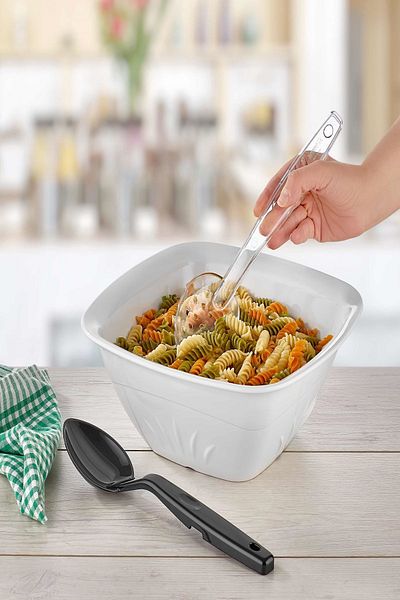 GastroPlast GSK-02 Polycarbonate Perforated Serving Spoon, Transparent