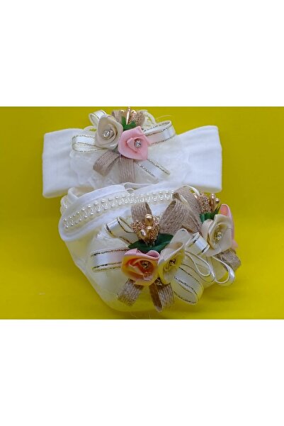 BUKAWEAR Baby Newborn Set Shoes Bandana Set of 2