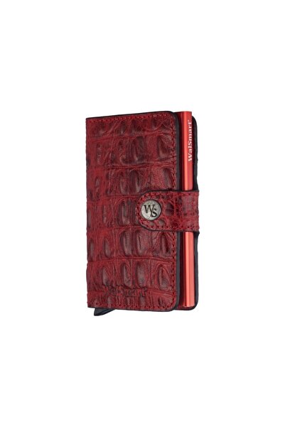 WalSmart Mini Croco Leather Wallet with Smart Mechanism