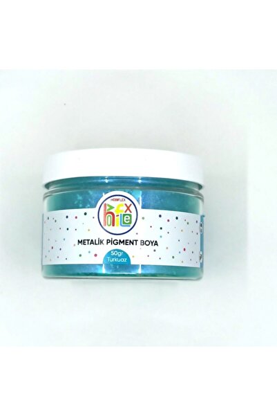 HOBİFLEX Epoksi Reçine Metalik Sedefli Pigment Toz Boya Turkuaz Renk 50 Gr