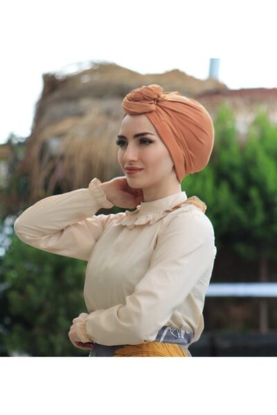 RANABUTİK Kadın Krem Dik Yaka Fırfırlı Bluz