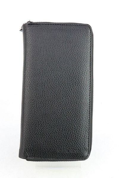 ZAYFA Mkm 18*10 Black Leather Look Zippered Men's Wallet