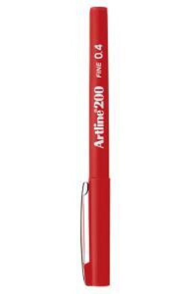 Ofisle Artline 200 Fineliner 0.4 Red