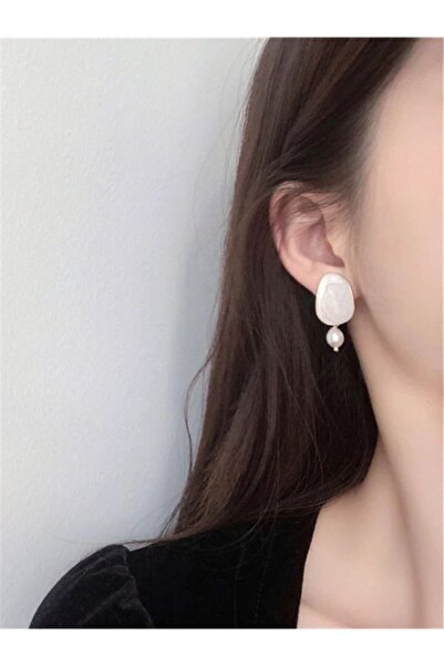 AKCstore Ay Taşı Gold Küpe